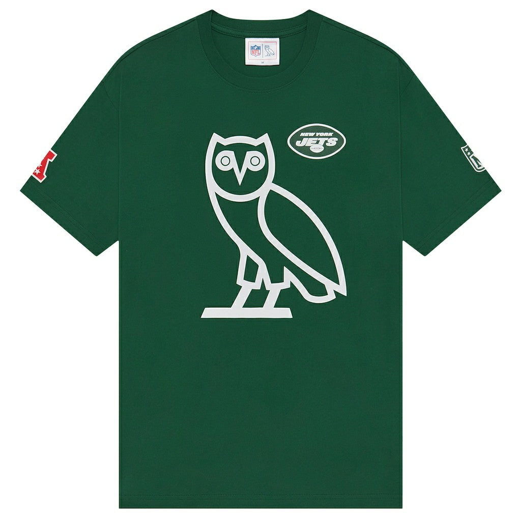 New York Jets OVO x NFL OG Owl T-Shirt – Green - NFL