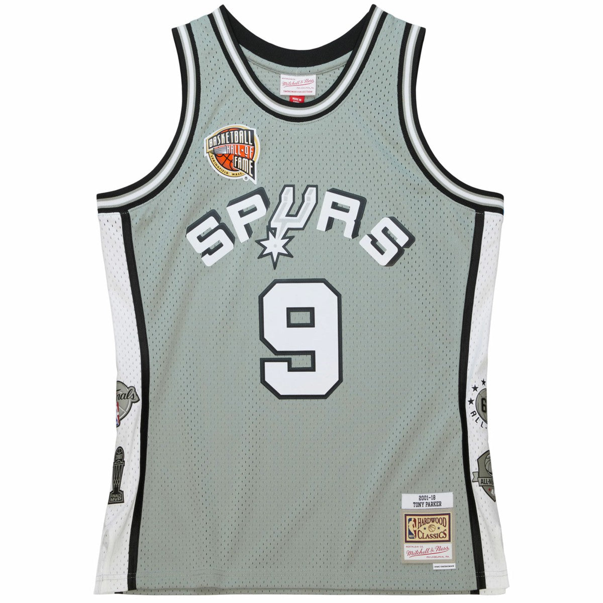Tony Parker San Antonio Spurs Unisex Hall of Fame Class of 2023 Throwback Swingman Jersey - Gray | NBA Jerseys