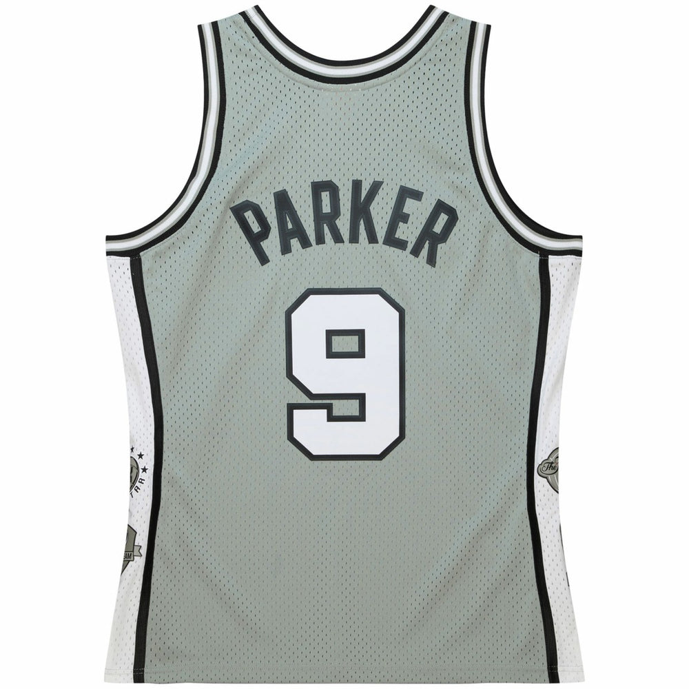 Mitchell & Ness - Tony Parker San Antonio Spurs Unisex Hall of Fame Class of 2023 Throwback Swingman Jersey - Gray