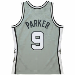 Mitchell & Ness - Tony Parker San Antonio Spurs Unisex Hall of Fame Class of 2023 Throwback Swingman Jersey - Gray