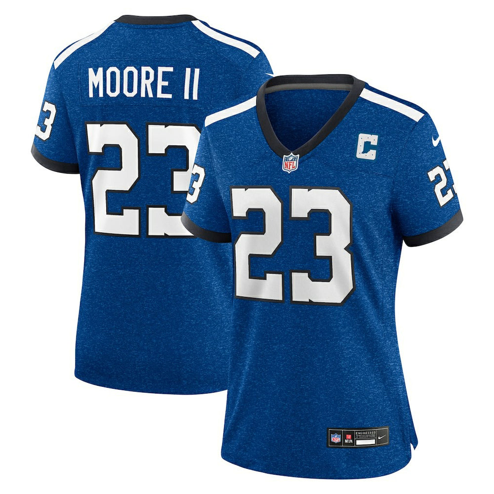 Kenny Moore II Indianapolis Colts Women's Indiana Nights Alternate Game Jersey Royal - Nike