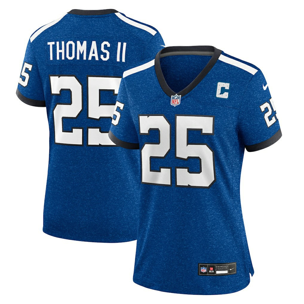 Rodney Thomas II Indianapolis Colts Women's Indiana Nights Alternate Game Jersey Royal - Nike