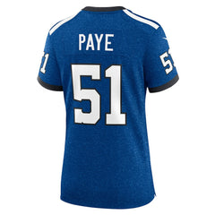 Kwity Paye Indianapolis Colts Women's Indiana Nights Alternate Game Jersey Royal - Nike