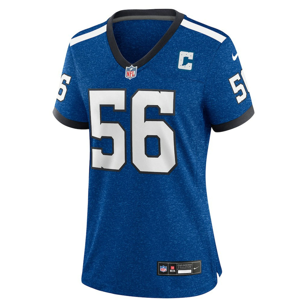 Quenton Nelson Indianapolis Colts Women's Indiana Nights Alternate Game Jersey Royal - Nike