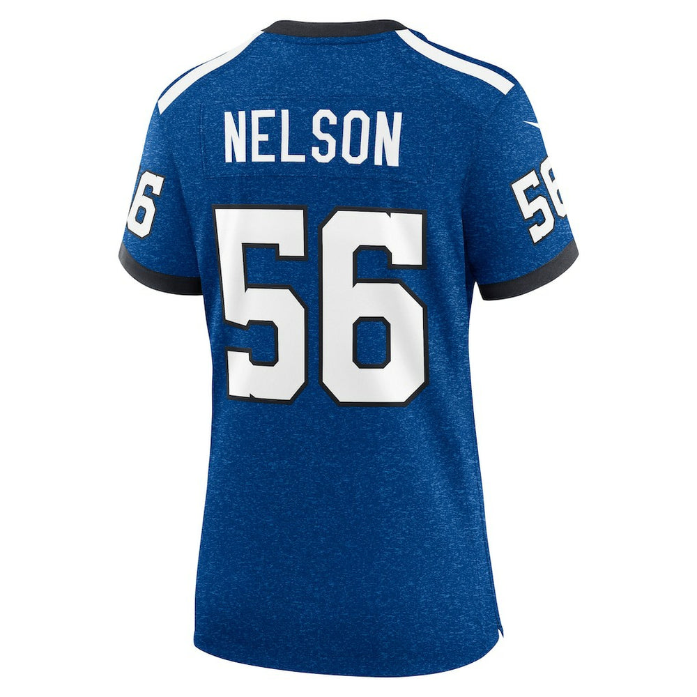 Quenton Nelson Indianapolis Colts Women's Indiana Nights Alternate Game Jersey Royal - Nike
