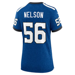 Quenton Nelson Indianapolis Colts Women's Indiana Nights Alternate Game Jersey Royal - Nike