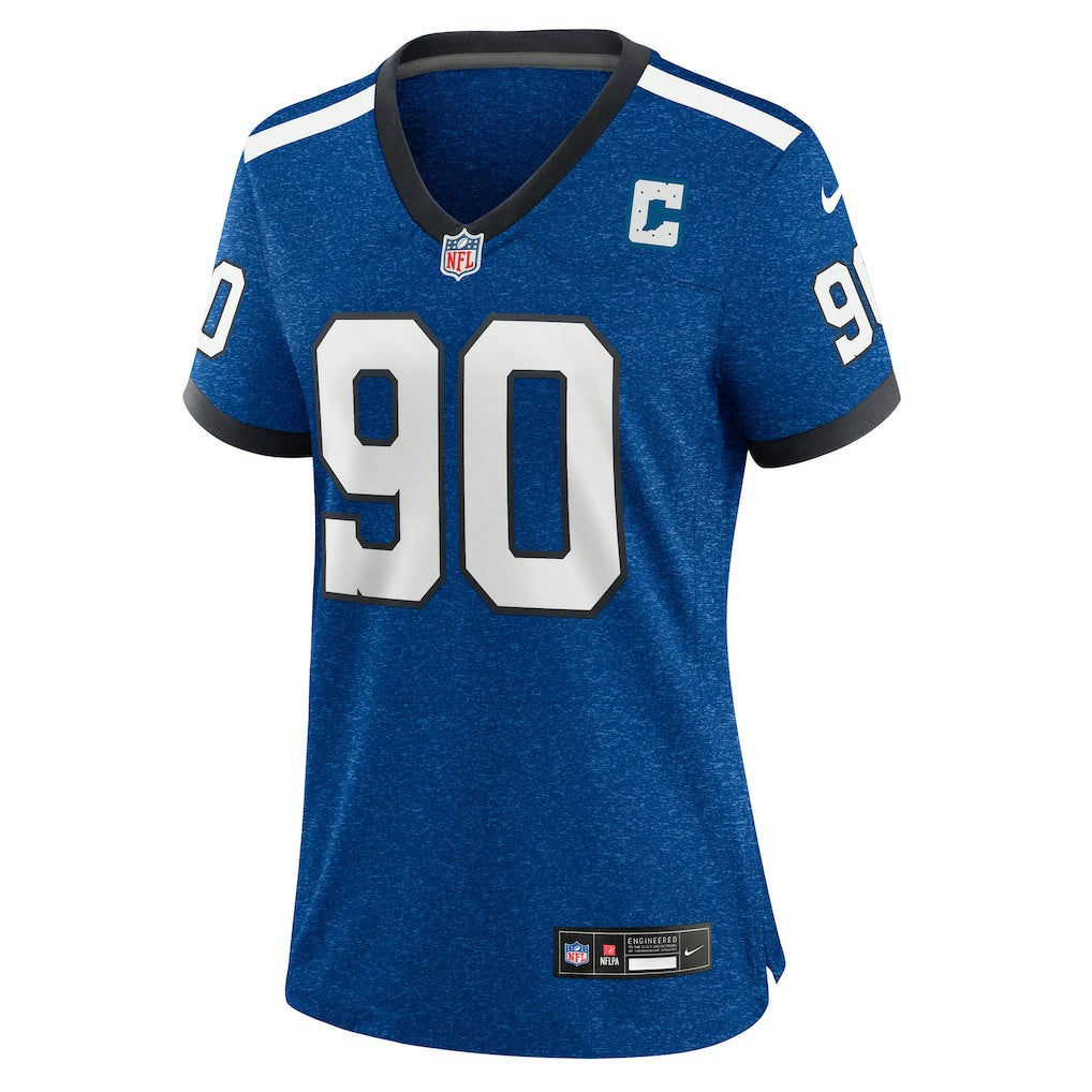 Grover Stewart Indianapolis Colts Women's Indiana Nights Alternate Game Jersey - Royal | NFL Jerseys