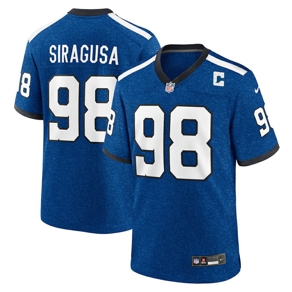 Tony Siragusa Indianapolis Colts Retired Player Alternate Game Jersey Blue - Nike