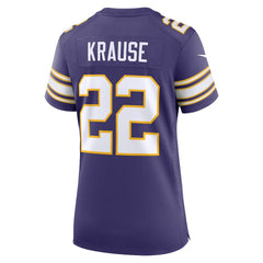 Paul Krause Minnesota Vikings Women's Classic Retired Player Jersey Purple - Nike