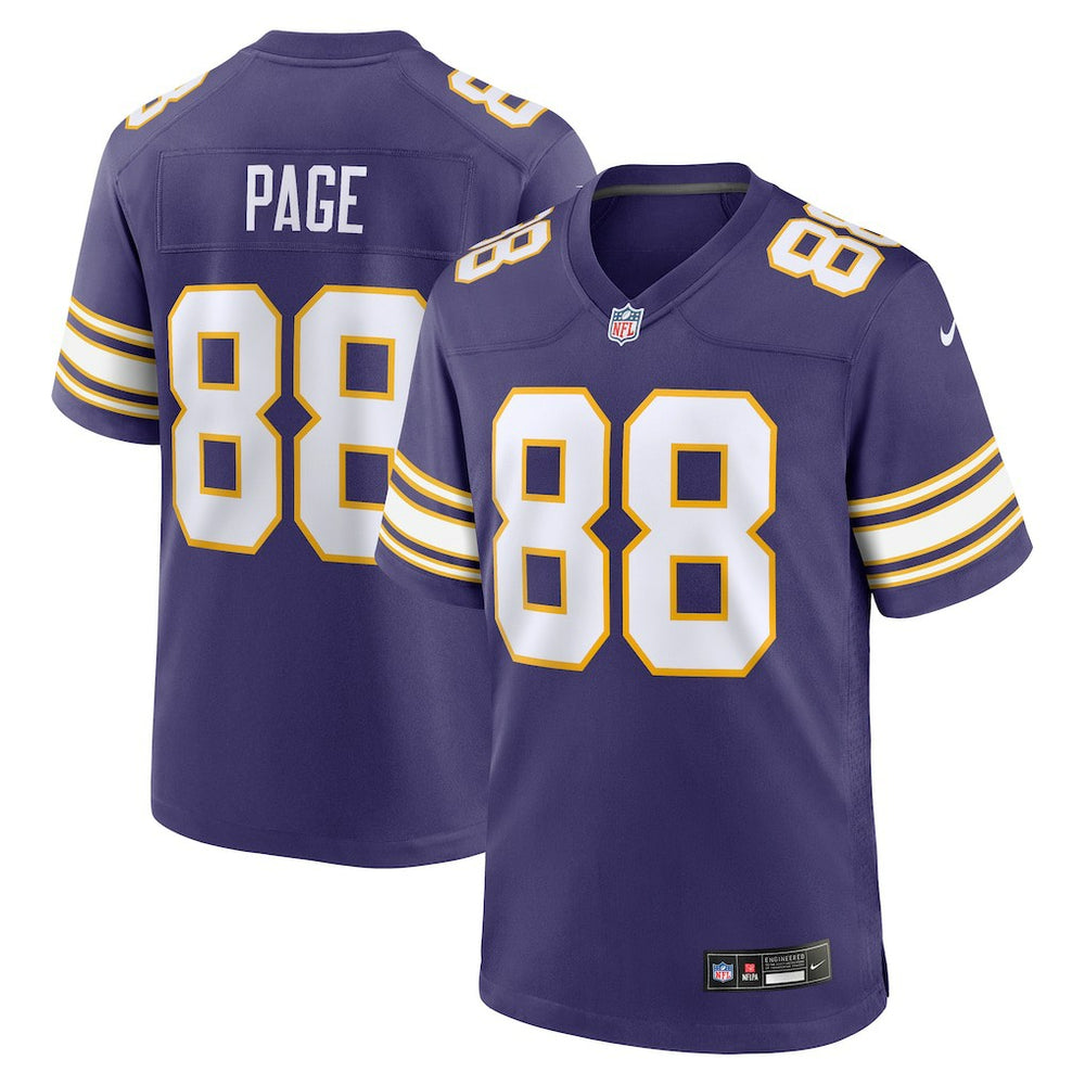 Alan Page Minnesota Vikings Retired Player Alternate Game Jersey Purple - Nike