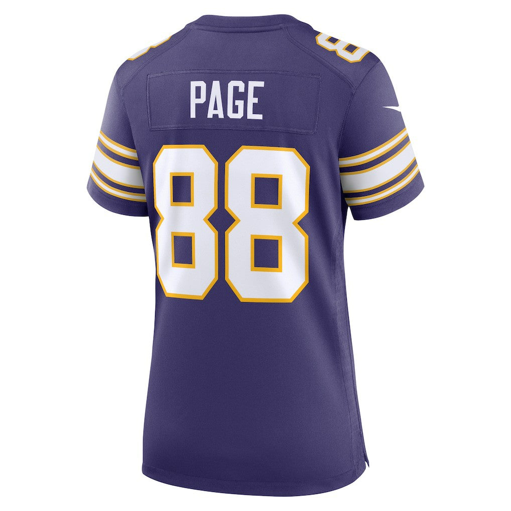 Alan Page Minnesota Vikings Women's Classic Retired Player Jersey Purple - Nike