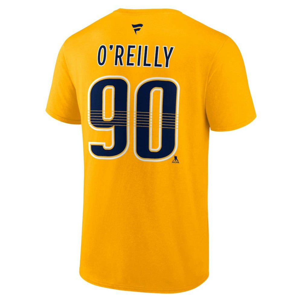 Ryan O'Reilly Nashville Predators - Fanatics Authentic Stack Name & Number T-Shirt Gold