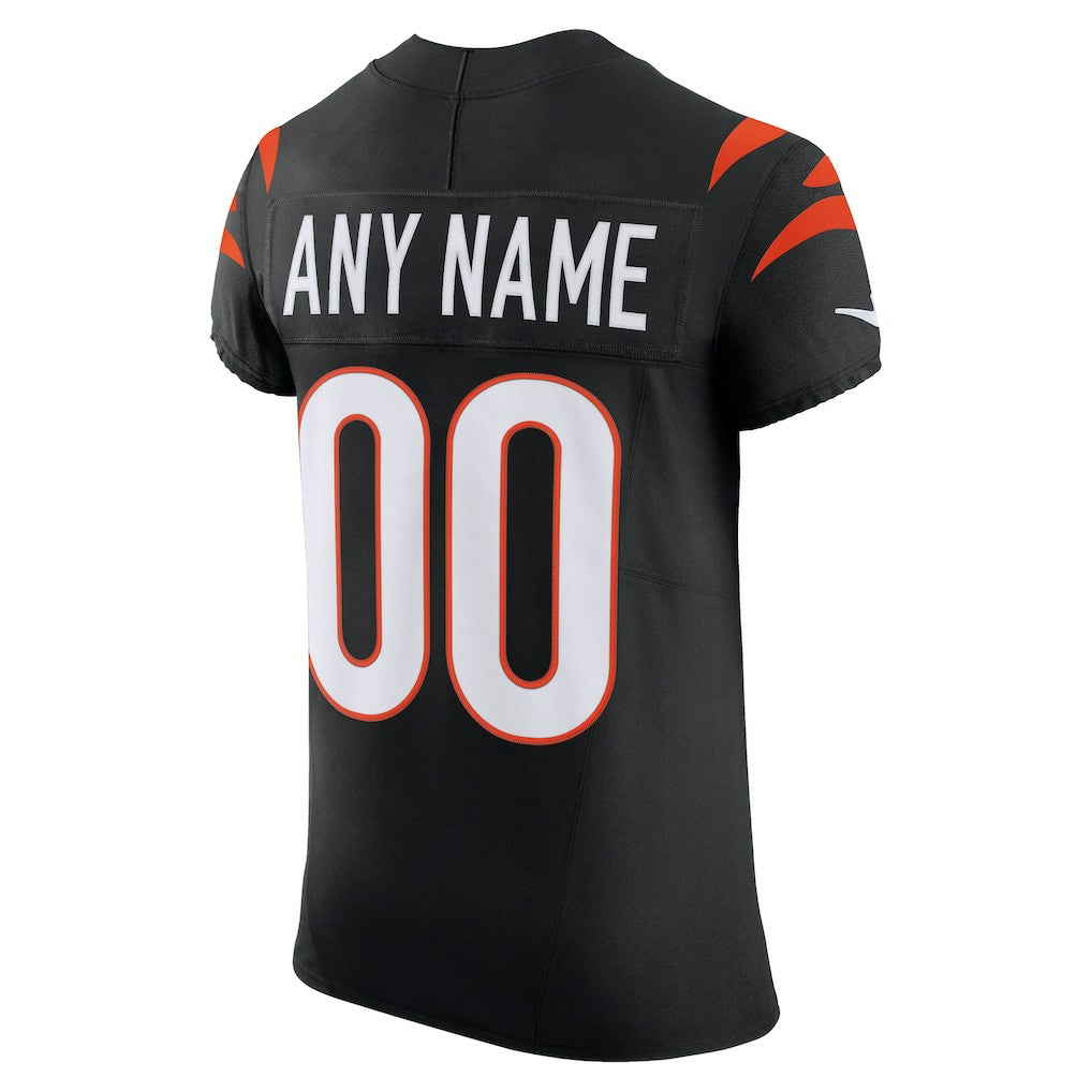 Cincinnati Bengals Team Vapor F.U.S.E. Elite Custom Jersey - Black | NFL Jerseys