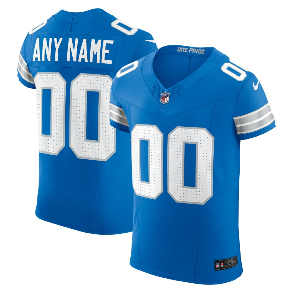 Detroit Lions Team Vapor F.U.S.E. Elite Custom Jersey Blue - Nike