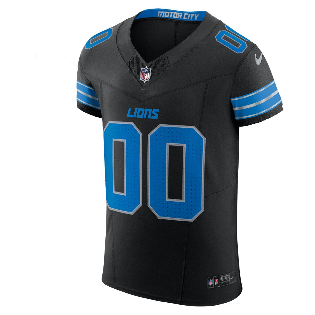 Detroit Lions Alternate Vapor F.U.S.E. Elite Custom Jersey Black - Nike