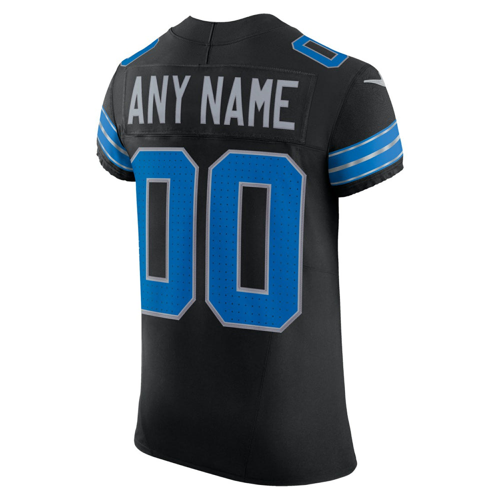 Detroit Lions Alternate Vapor F.U.S.E. Elite Custom Jersey Black - Nike