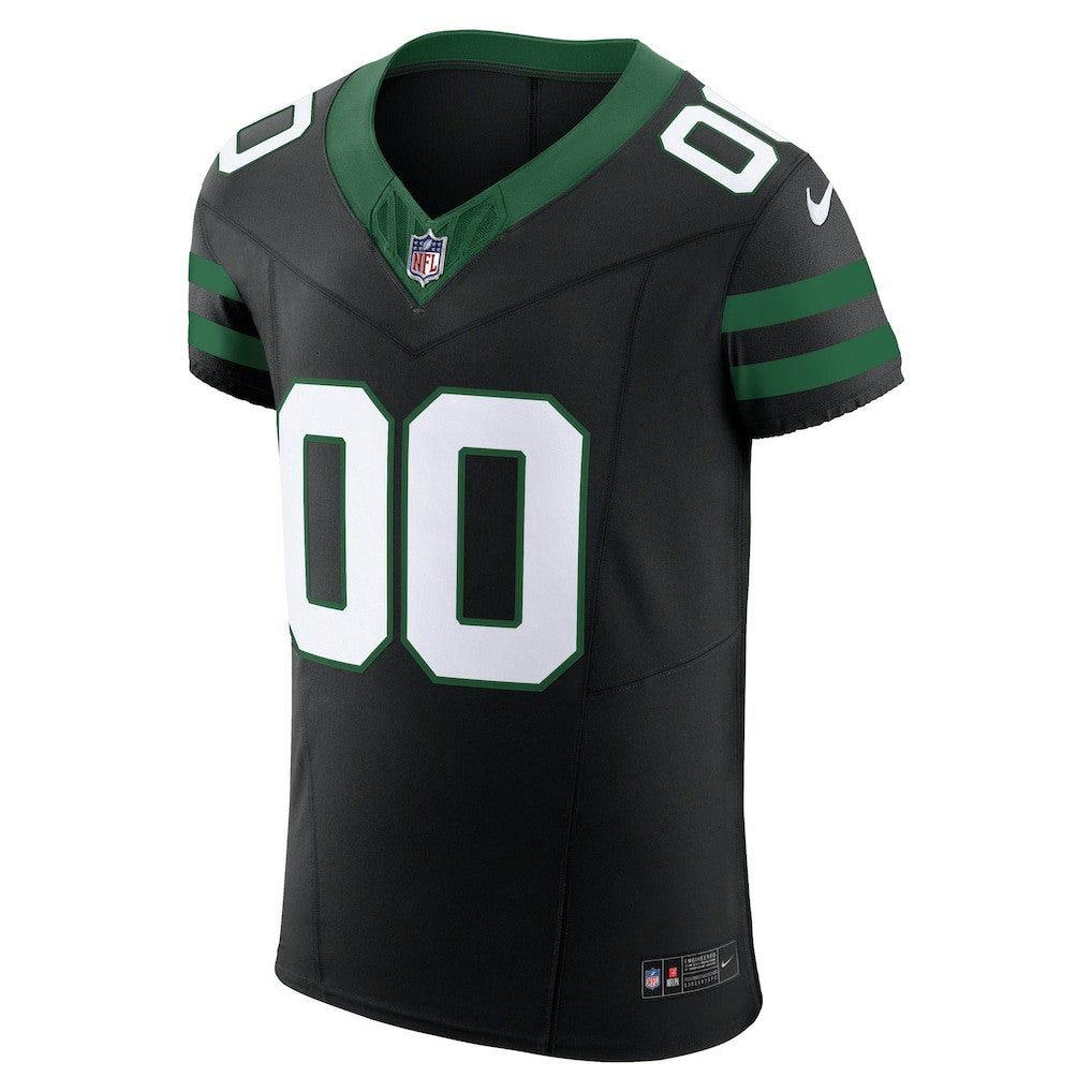New York Jets Alternate Vapor F.U.S.E. Elite Custom Jersey Legacy Black - Nike