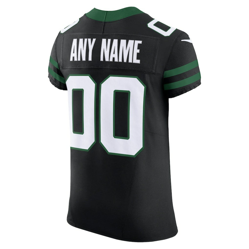 New York Jets Alternate Vapor F.U.S.E. Elite Custom Jersey Legacy Black - Nike