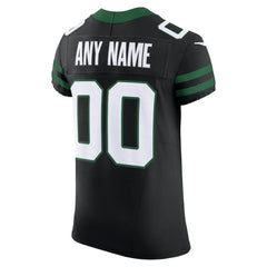 New York Jets Alternate Vapor F.U.S.E. Elite Custom Jersey Legacy Black - Nike