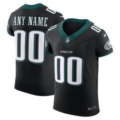 Philadelphia Eagles Alternate Vapor F.U.S.E. Elite Custom Jersey Black - Nike