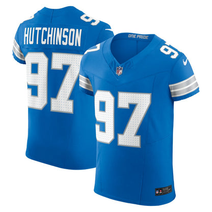 Aidan Hutchinson Detroit Lions Vapor F.U.S.E. Elite Jersey - Blue | NFL Jerseys