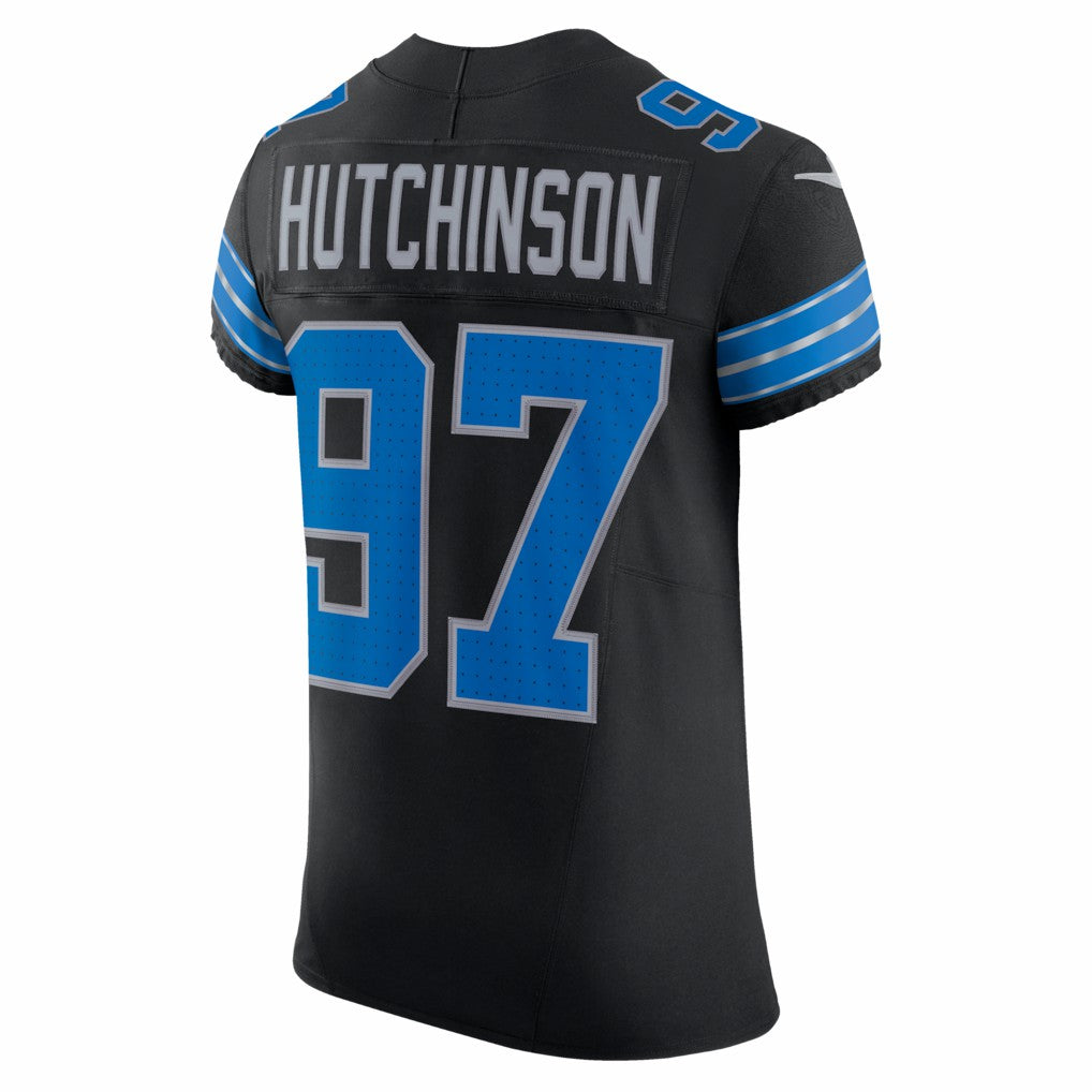 Aidan Hutchinson Detroit Lions Alternate Vapor F.U.S.E. Elite Jersey Black - Nike
