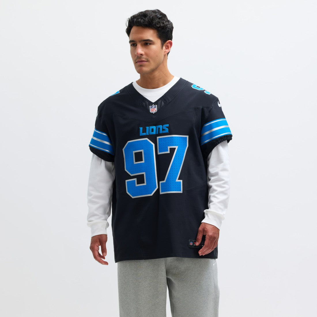 Aidan Hutchinson Detroit Lions Alternate Vapor F.U.S.E. Elite Jersey Black - Nike
