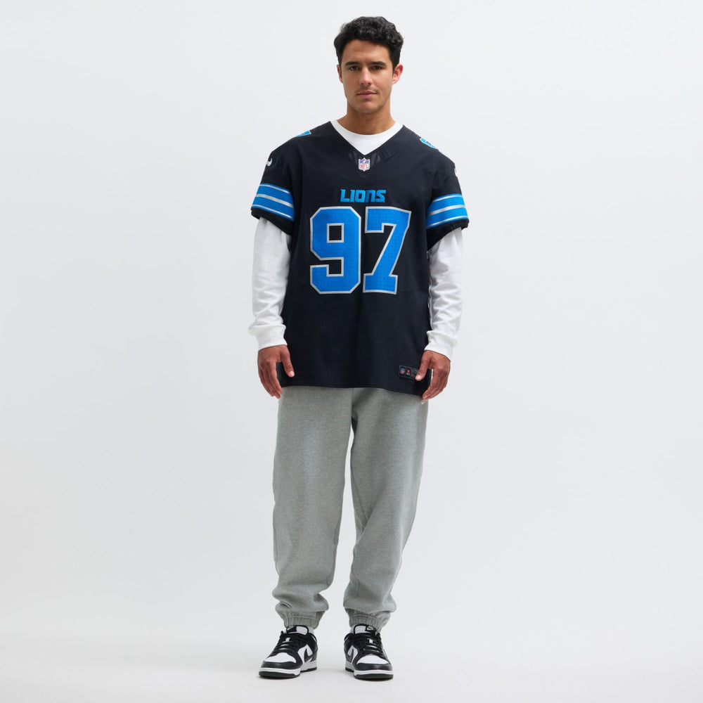 Aidan Hutchinson Detroit Lions Alternate Vapor F.U.S.E. Elite Jersey Black - Nike