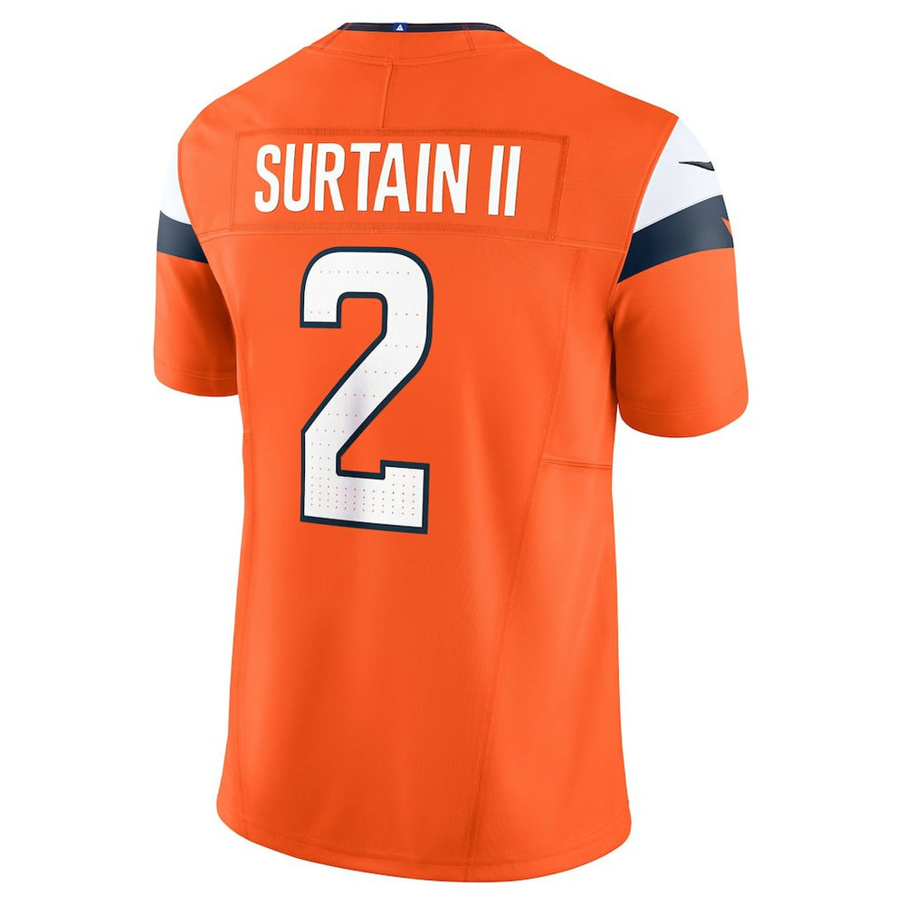 Patrick Surtain II Denver Broncos Mile High Collection Vapor F.U.S.E. Limited Jersey Orange - Nike