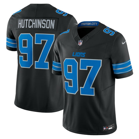 Aidan Hutchinson Detroit Lions 2nd Alternate Vapor F.U.S.E. Limited Jersey - Black | NFL Jerseys