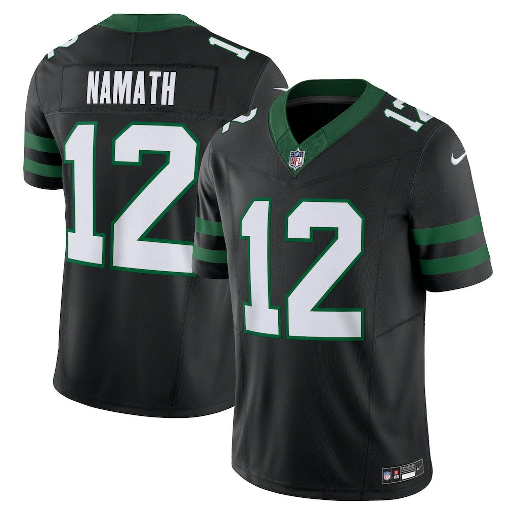 Joe Namath New York Jets Alternate Vapor F.U.S.E. Limited Jersey Legacy Black - Nike