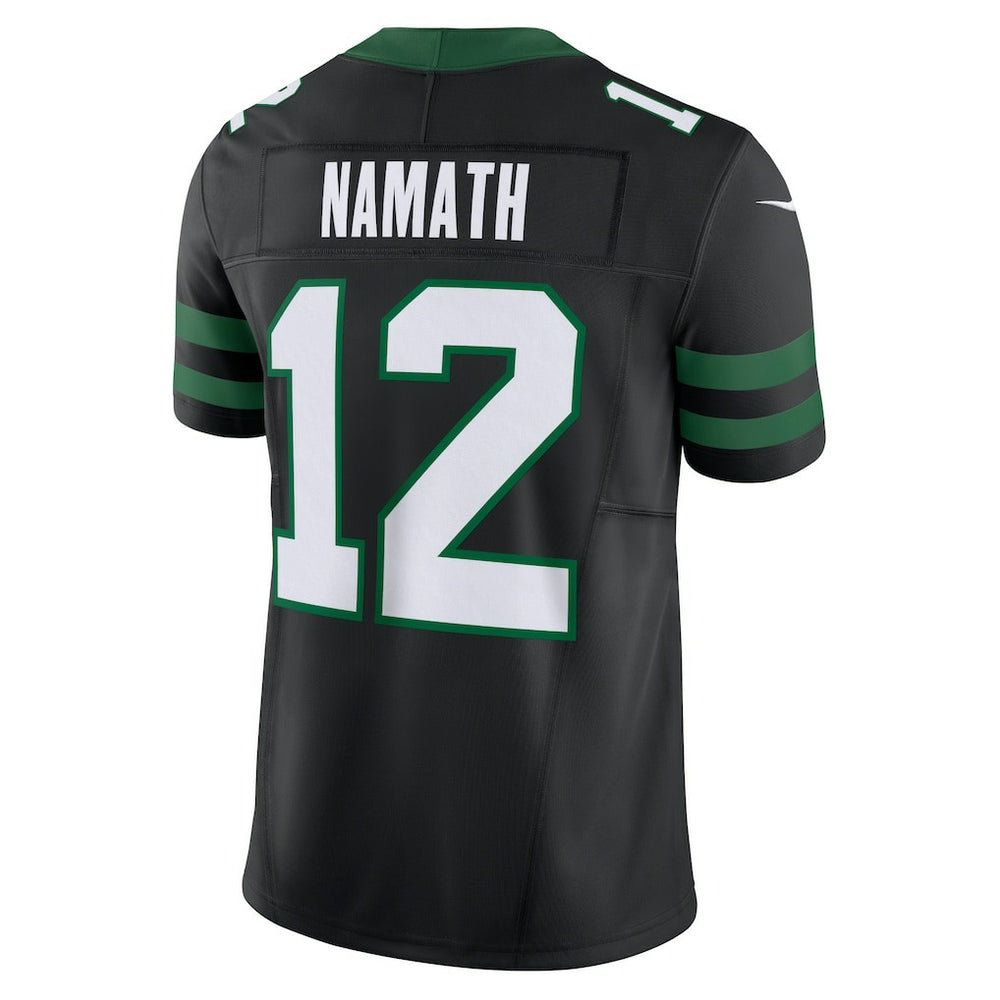Joe Namath New York Jets Alternate Vapor F.U.S.E. Limited Jersey Legacy Black - Nike