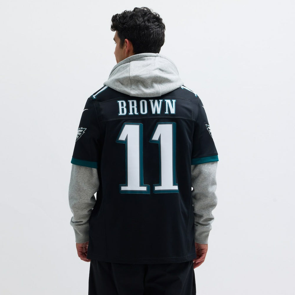 A.J. Brown Philadelphia Eagles Alternate Vapor F.U.S.E. Limited Jersey Black - Nike