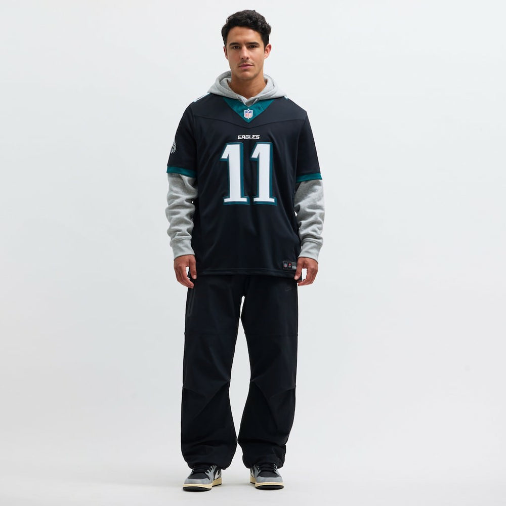 A.J. Brown Philadelphia Eagles Alternate Vapor F.U.S.E. Limited Jersey Black - Nike