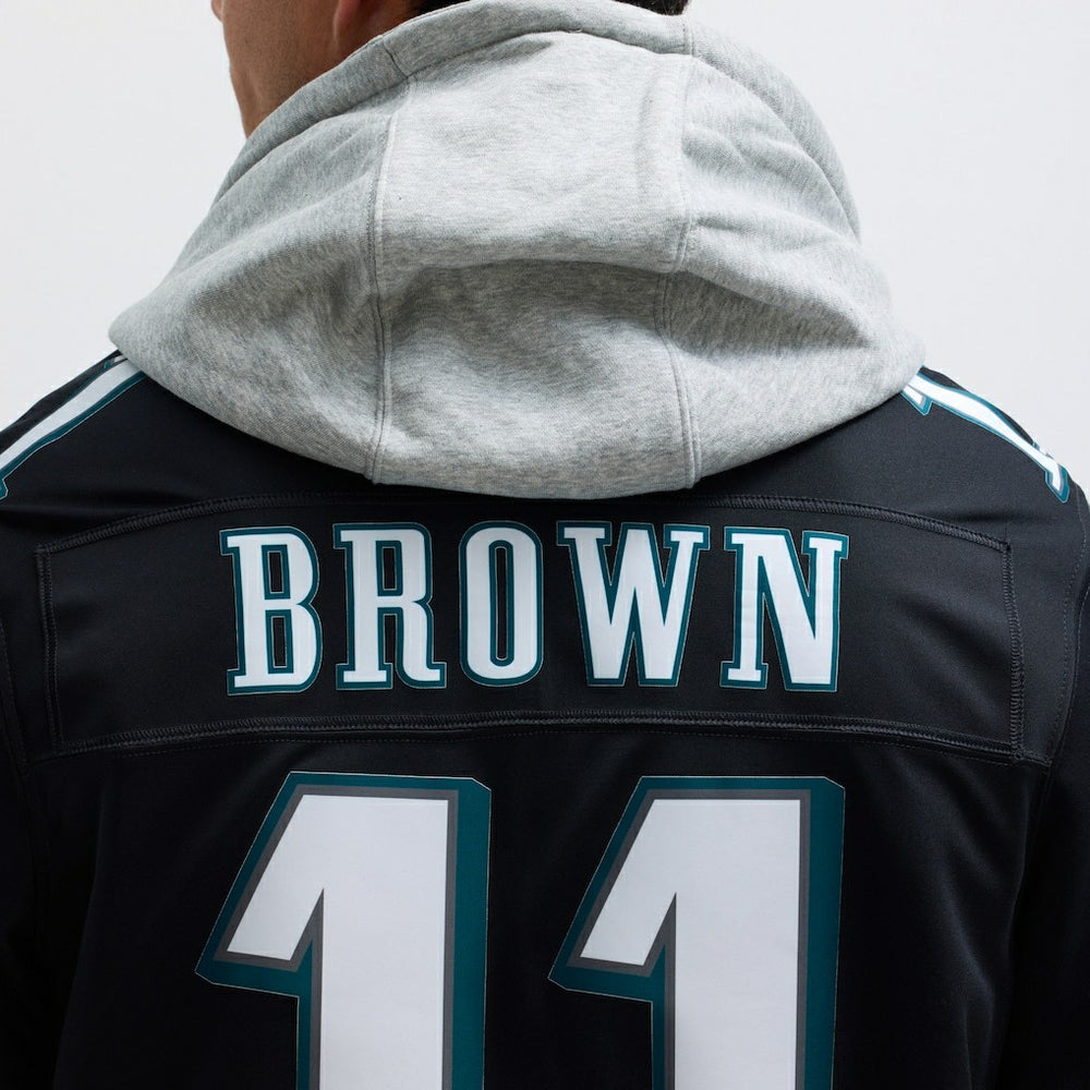 A.J. Brown Philadelphia Eagles Alternate Vapor F.U.S.E. Limited Jersey Black - Nike