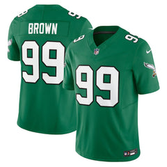 Jerome Brown Philadelphia Eagles Alternate Vapor F.U.S.E. Limited Jersey Kelly Green - Nike