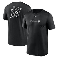 Miami Marlins Nike Fashion Over Shoulder Logo Legend T-Shirt On Sale