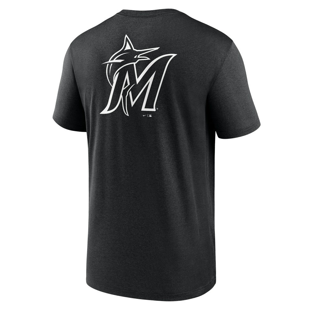 Miami Marlins Nike Fashion Over Shoulder Logo Legend T-Shirt On Sale