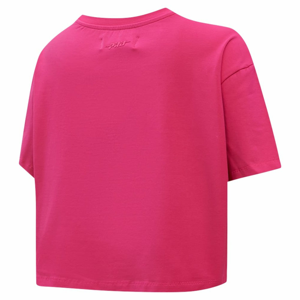 New York Rangers Pro Standard Women's Triple Pink Cropped Boxy T-Shirt