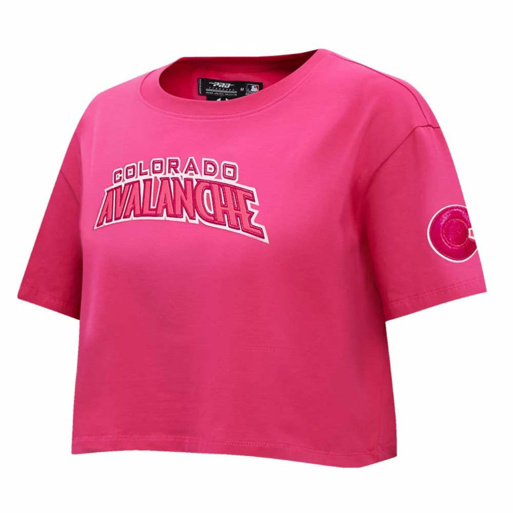Colorado Avalanche - Pro Standard Women's Triple Pink Cropped Boxy T-Shirt