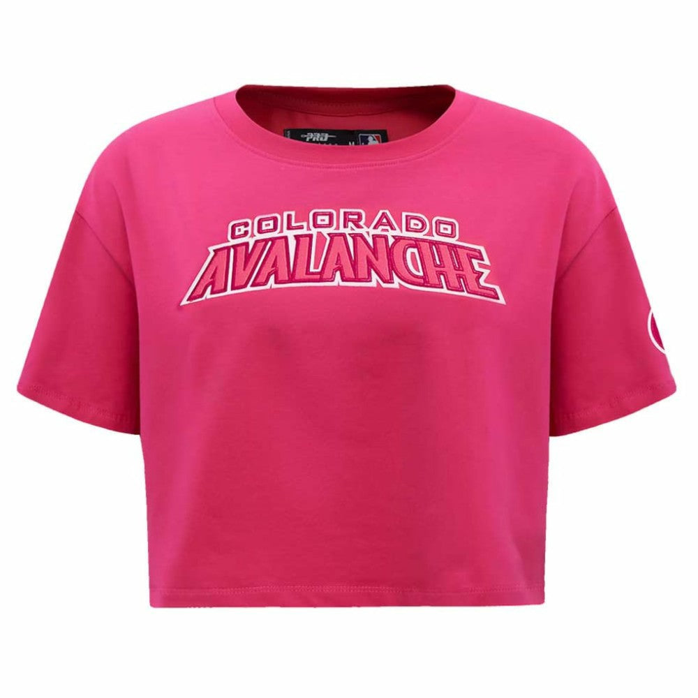 Colorado Avalanche - Pro Standard Women's Triple Pink Cropped Boxy T-Shirt