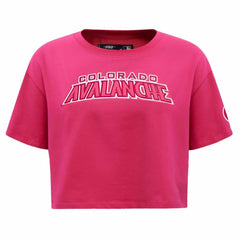 Colorado Avalanche - Pro Standard Women's Triple Pink Cropped Boxy T-Shirt