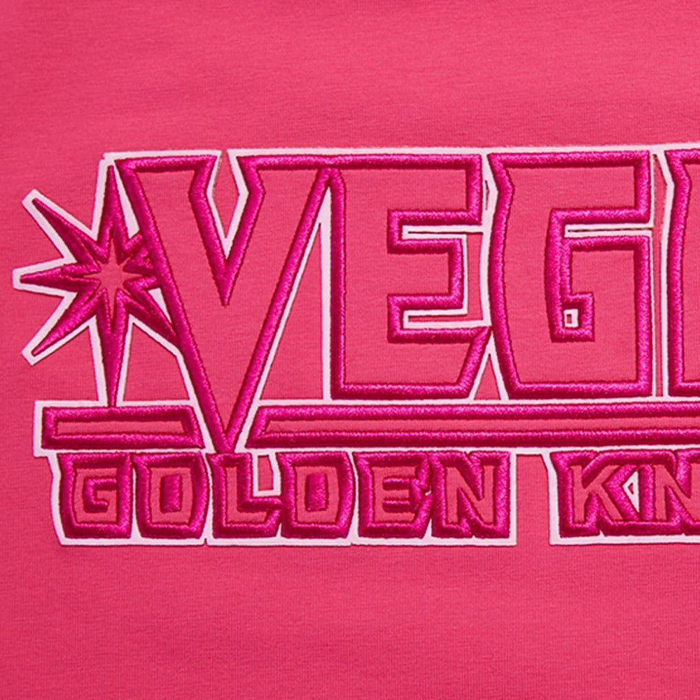 Vegas Golden Knights Pro Standard Women's Triple Pink Cropped Boxy T-Shirt
