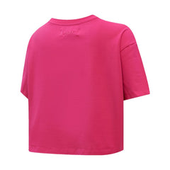 Washington Capitals Pro Standard Women's Triple Pink Cropped Boxy T-Shirt