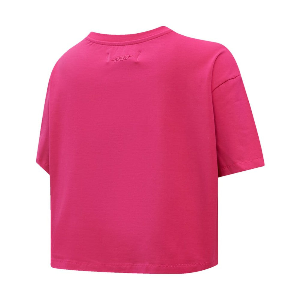Tampa Bay Lightning - Pro Standard Women's Triple Pink Cropped Boxy T-Shirt