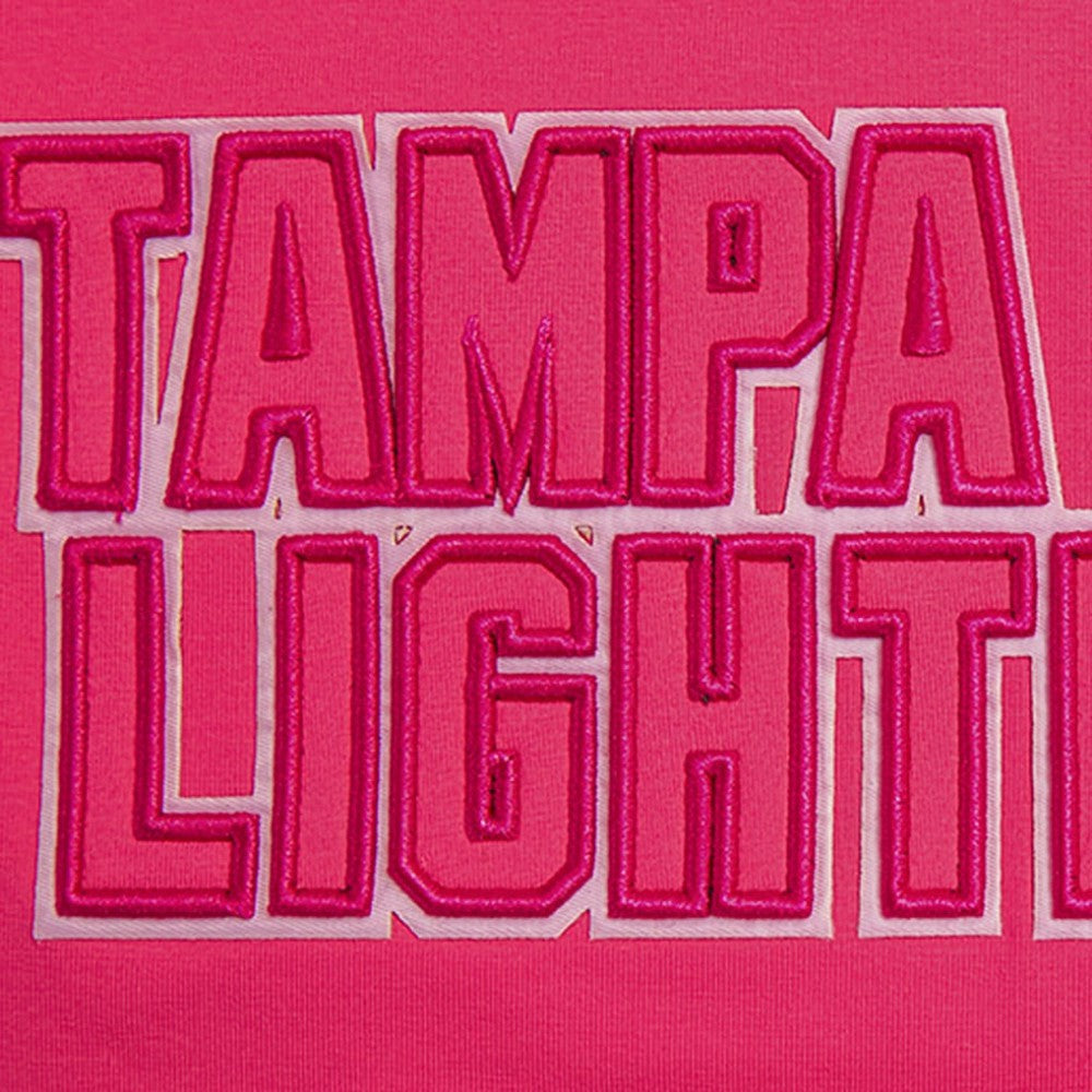 Tampa Bay Lightning - Pro Standard Women's Triple Pink Cropped Boxy T-Shirt