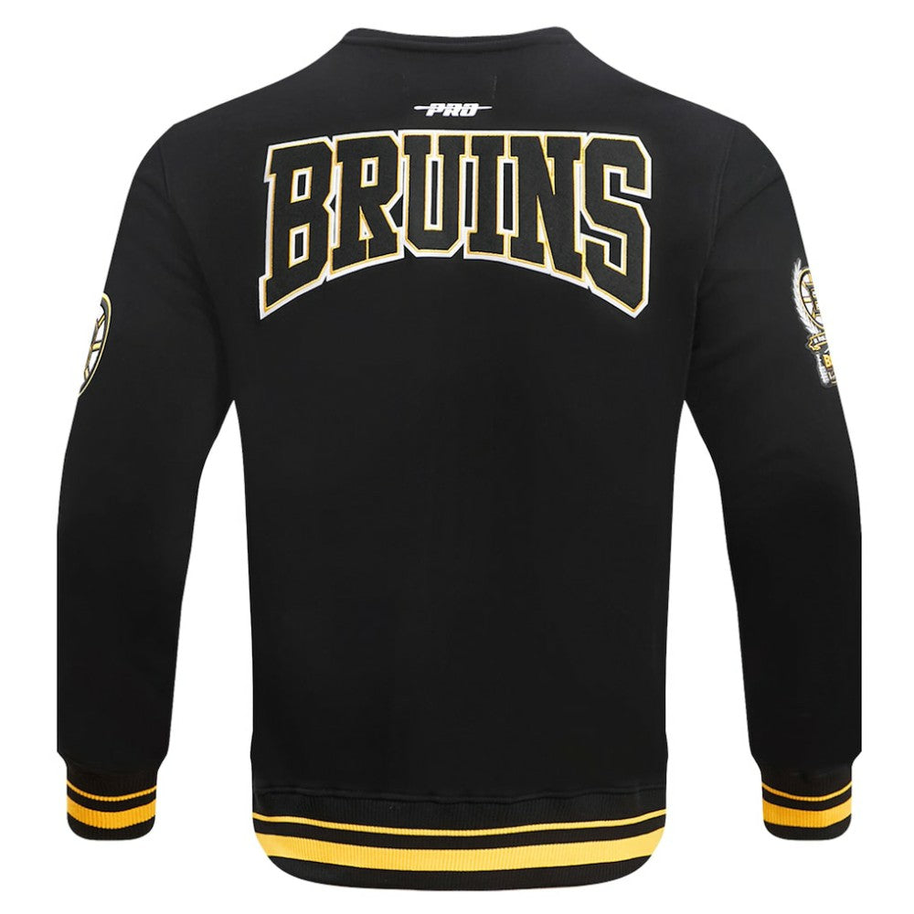 Boston Bruins Pro Standard Crest Emblem Pullover Sweatshirt Black