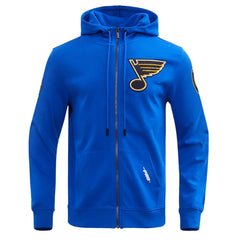 St. Louis Blues - Pro Standard Classic Chenille Full-Zip Hoodie Jacket Blue