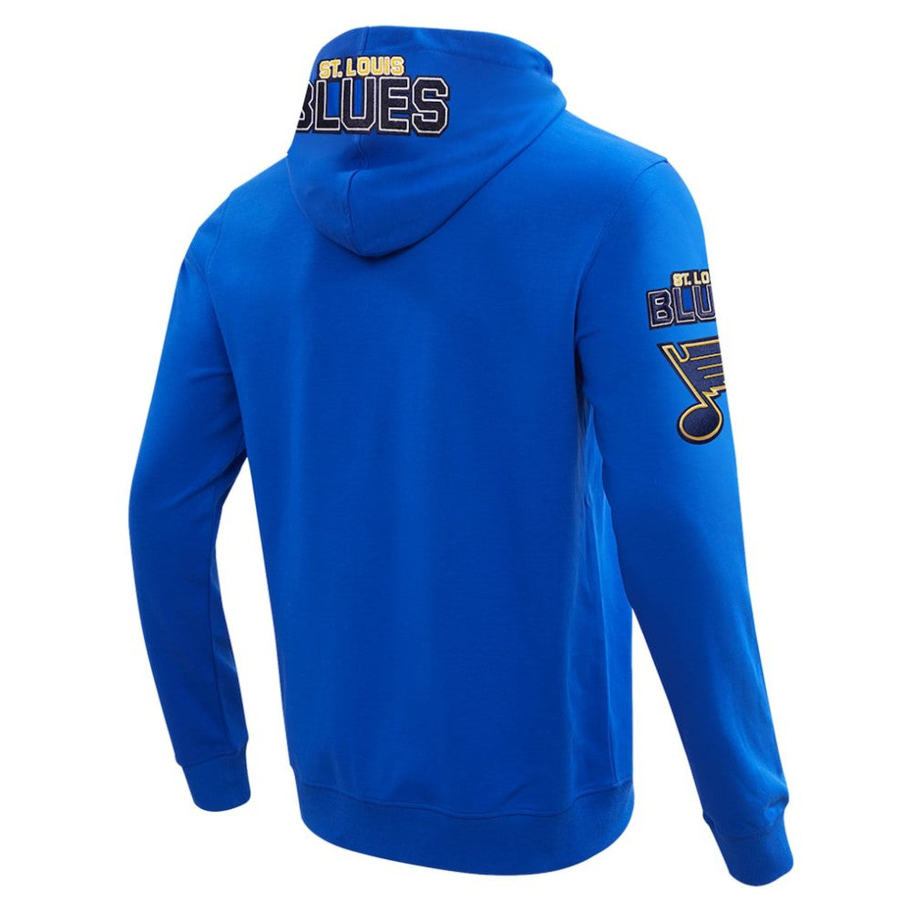 St. Louis Blues - Pro Standard Classic Chenille Full-Zip Hoodie Jacket Blue