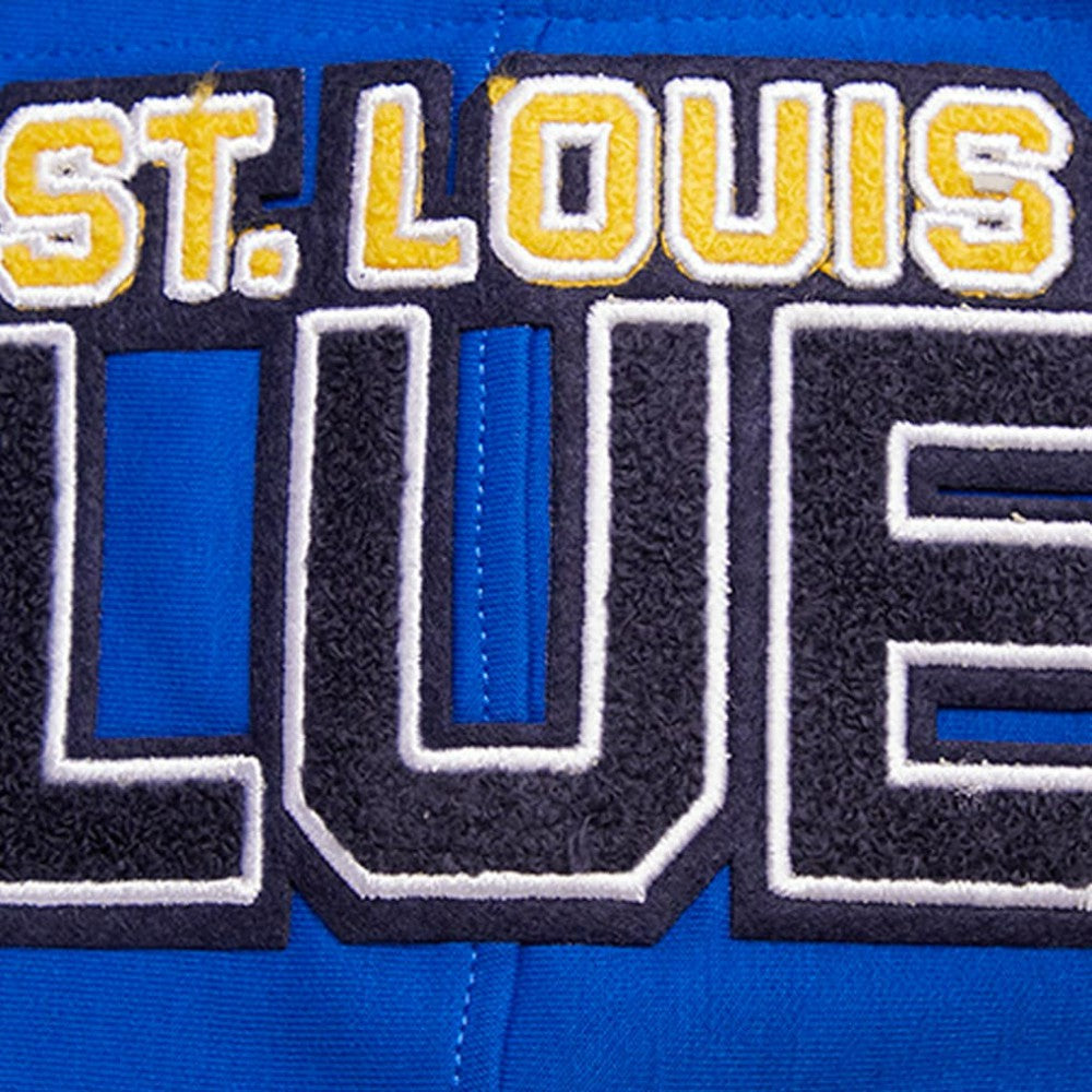 St. Louis Blues - Pro Standard Classic Chenille Full-Zip Hoodie Jacket Blue
